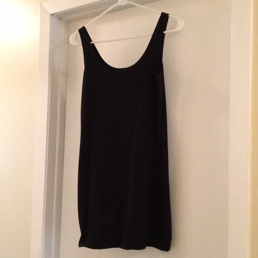 Black tight tank dress